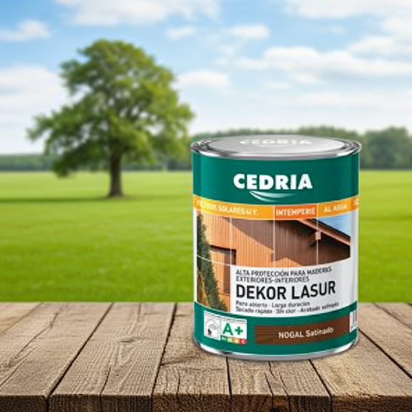 Cedria Dekor Lasur Satinado - Protección para madera exterior