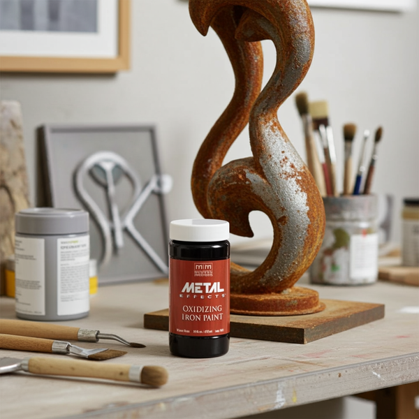 Modern Masters Metal Effect. Pintura de hierro oxidable.