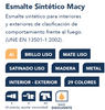 Esmalte Sintético Brillante Macy para pintar madera, hierro, metales, y otras superficies